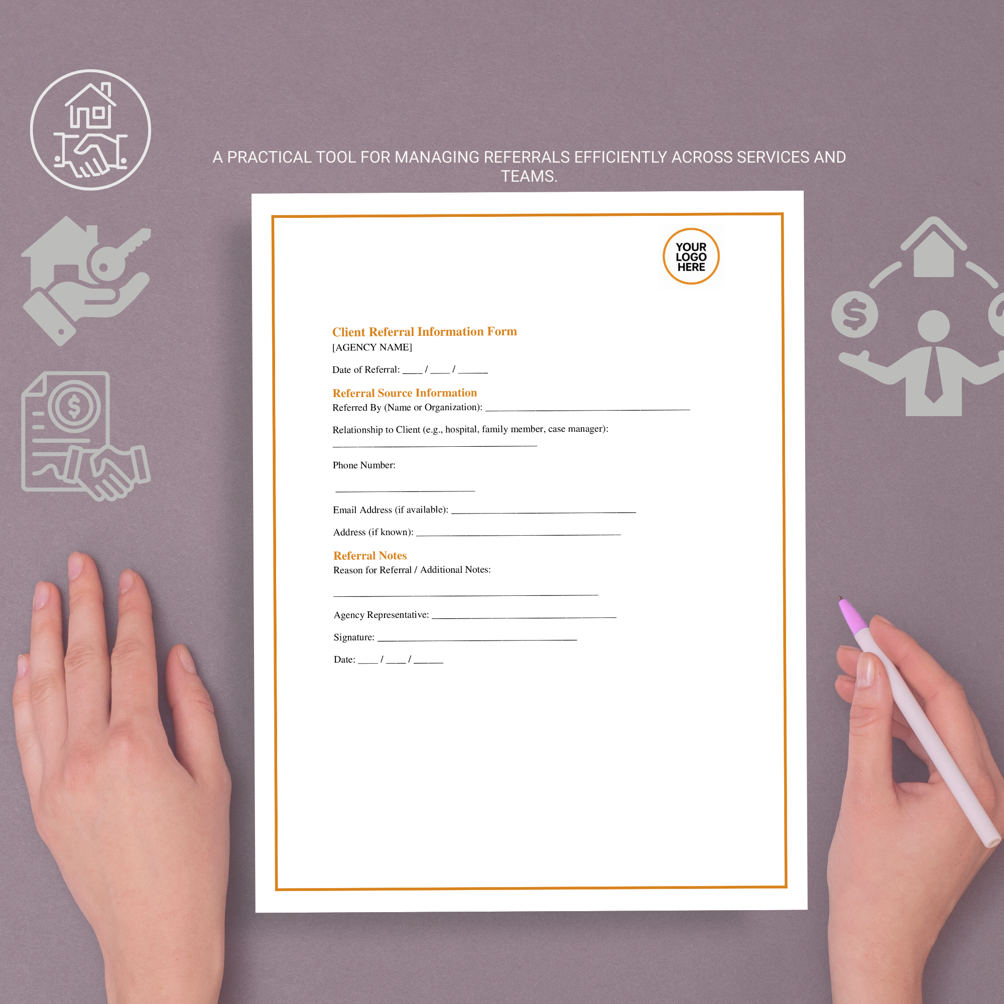 Client Referral Form Template | Editable Microsoft Word Document for Businesses