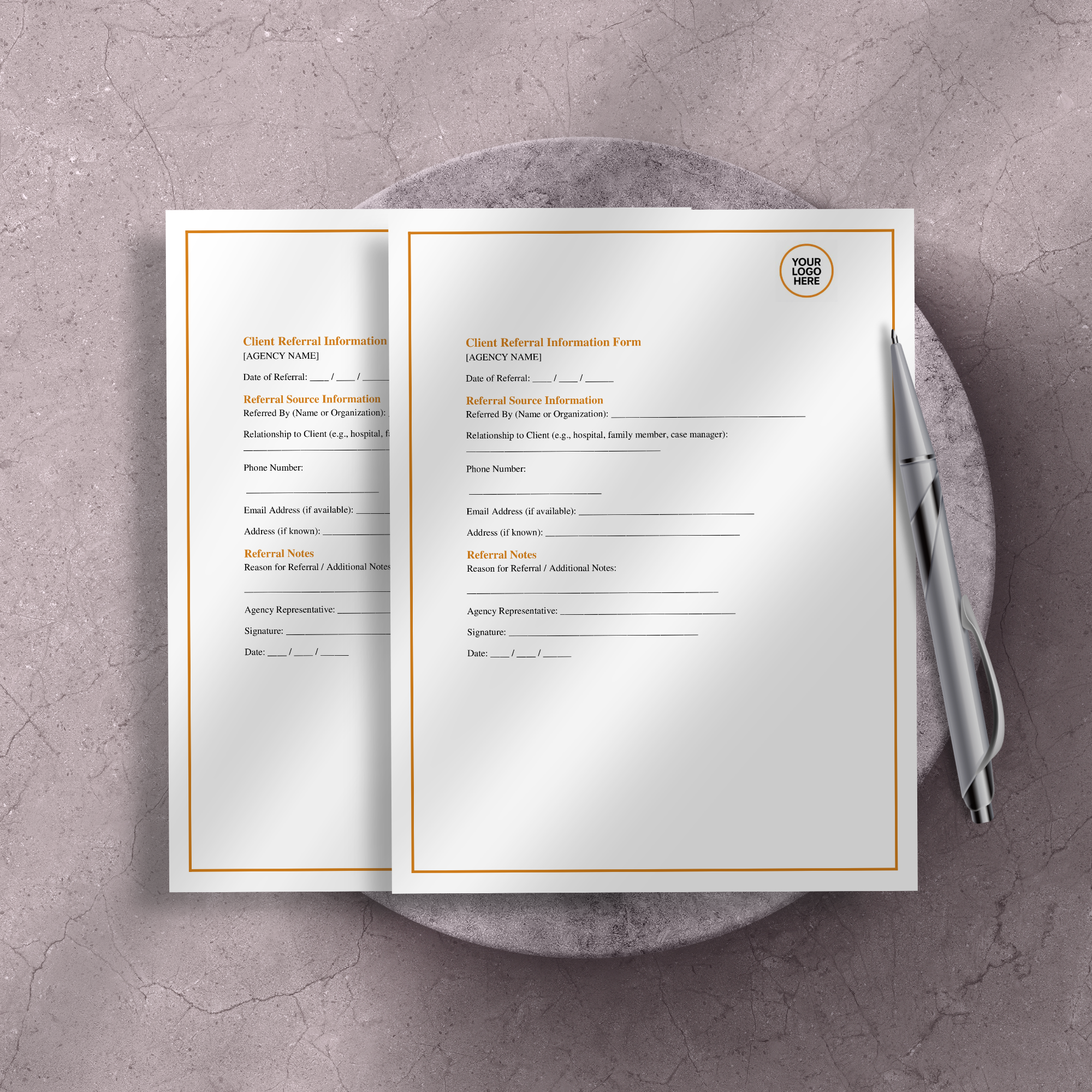 Client Referral Form Template | Editable Microsoft Word Document for Businesses