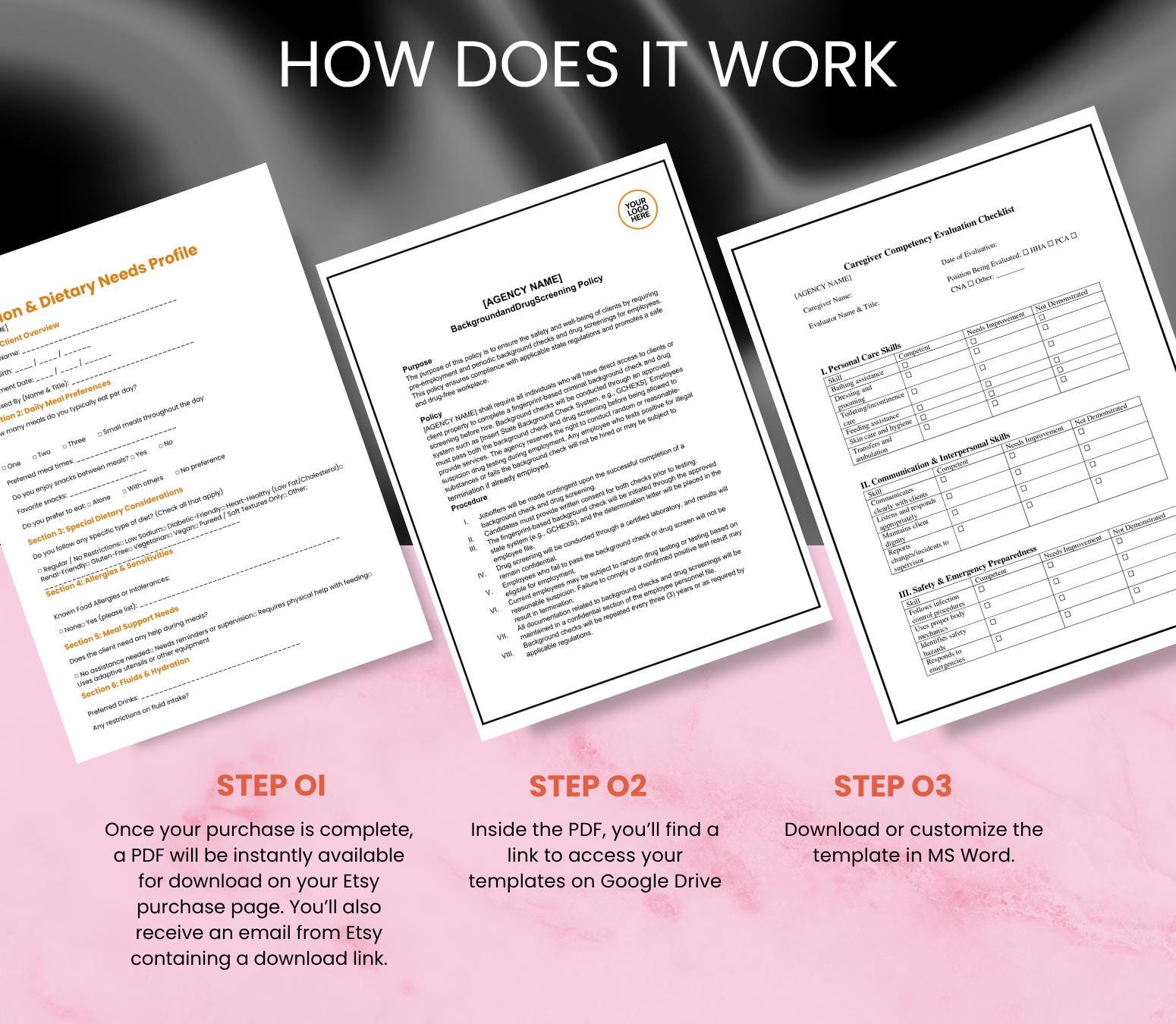 Home Care Starter Kit, Policies & Procedures, Client Forms, Employee Onboarding MS WORD