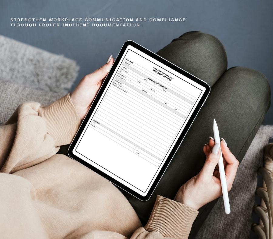 Incident Report Form Template, Editable Workplace Safety (Digital Download) Home Care Agency Forms