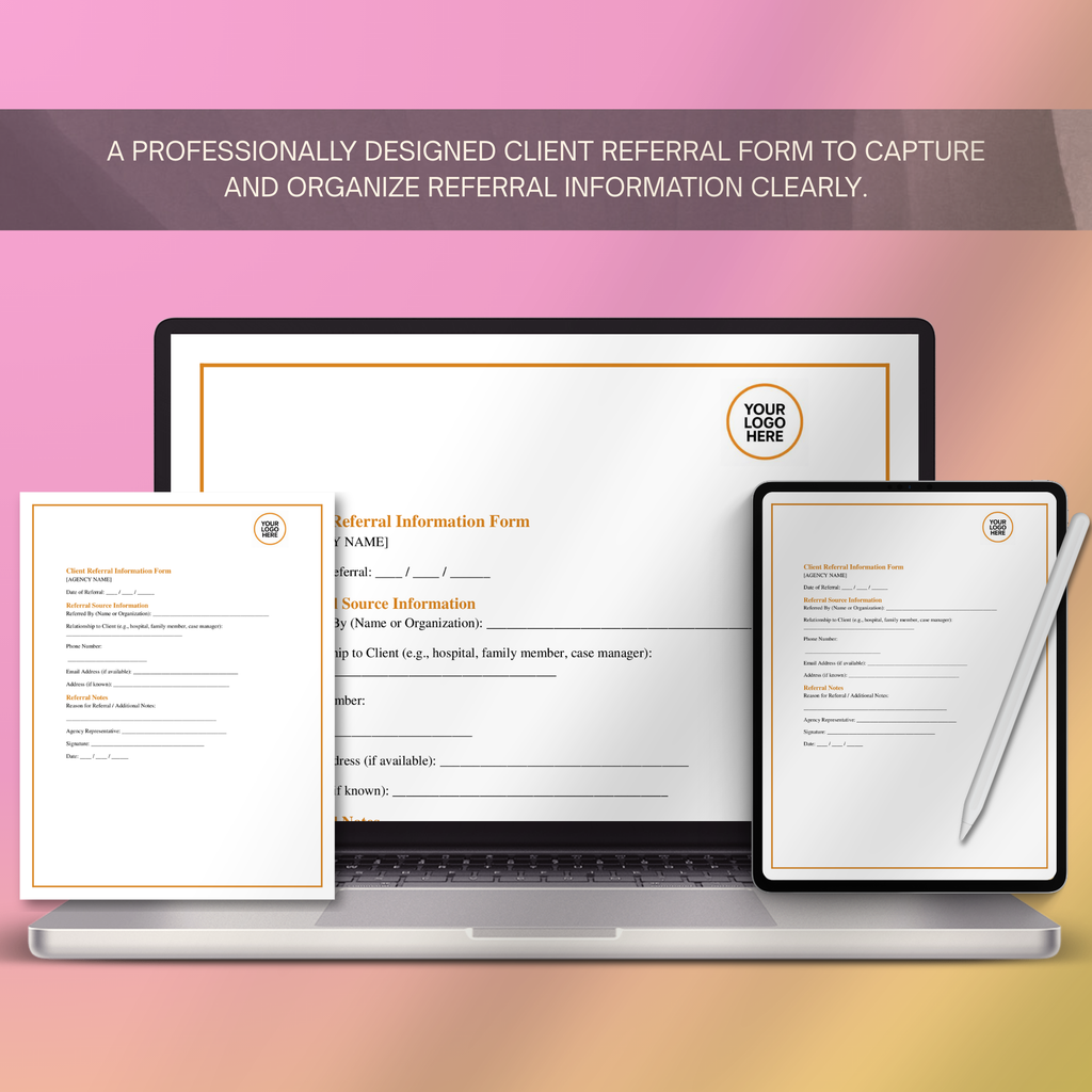 Client Referral Form Template | Editable Microsoft Word Document for Businesses