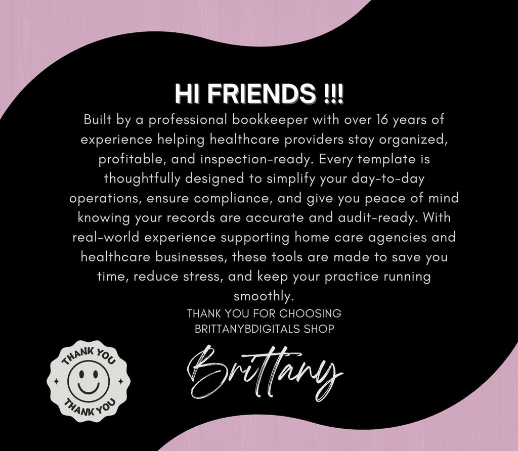 Client Forms Bundle, Private Home Care Agency Editable Intake Packet (PDF, DOCX)