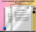 Client Rights Policy & Procedures Template, Editable Business Form, Printable Client Agreement, Digital Download