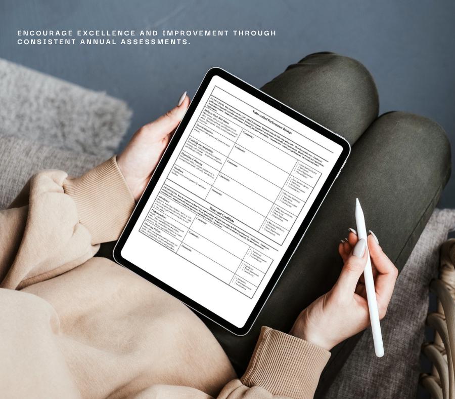 Editable Caregiver Performance Evaluation Form (MS Word)