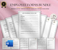 Caregiver Onboarding Forms, Private Home Care Agency Bundle: Editable HR Templates (Word, PDF)