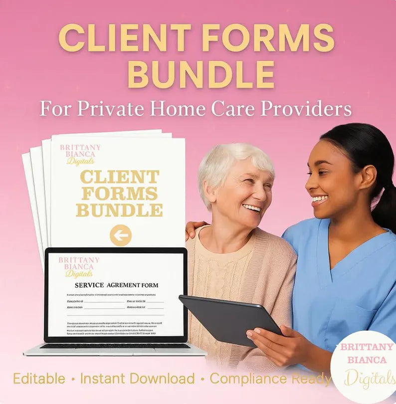 Client Intake & Service Forms for Home Care Agencies(PDF, DOCX)