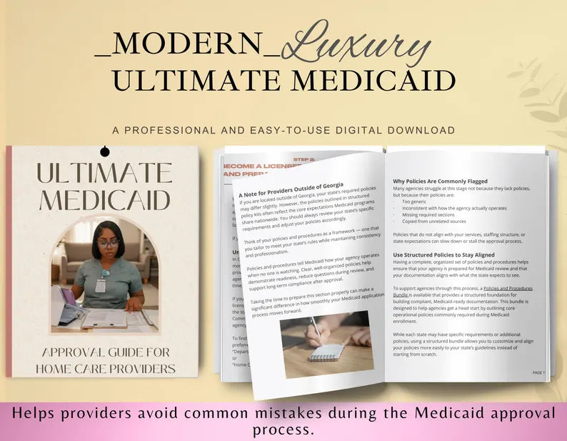 Home Care Agency Medicaid Approval Guide, Step-by-Step Compliance eBook