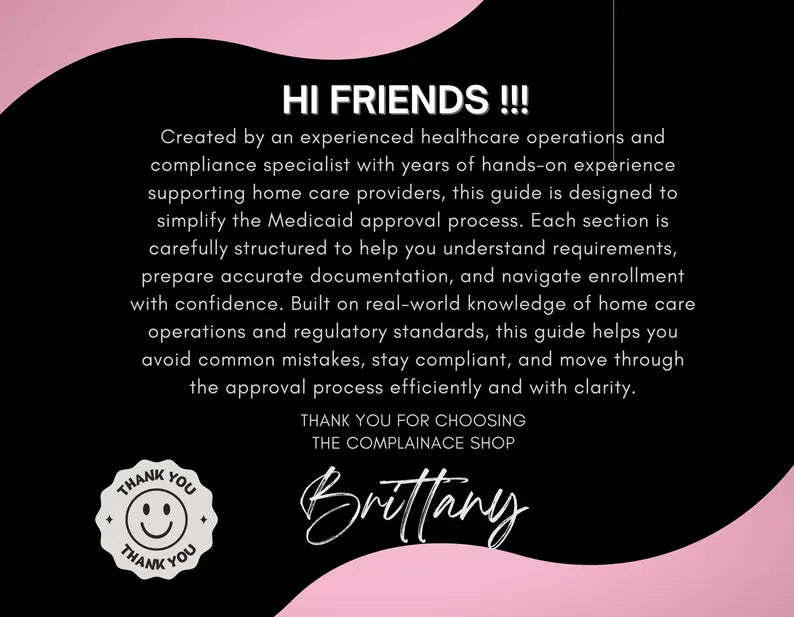 Home Care Agency Medicaid Approval Guide, Step-by-Step Compliance eBook