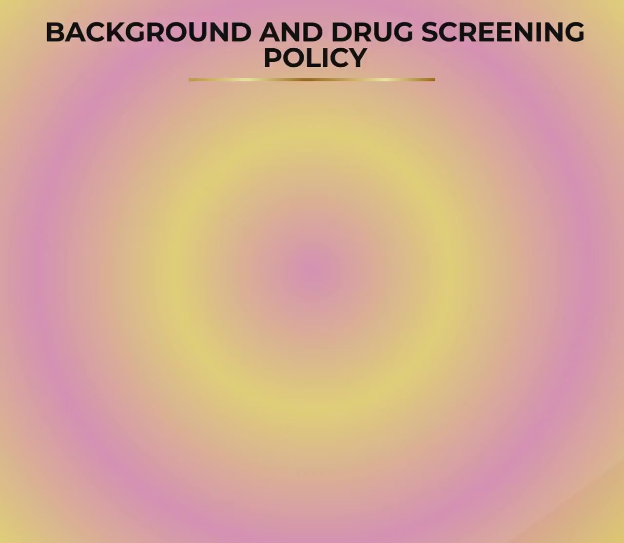 Background & Drug Screening Policy, Home Care HR Template, Editable Compliance Form