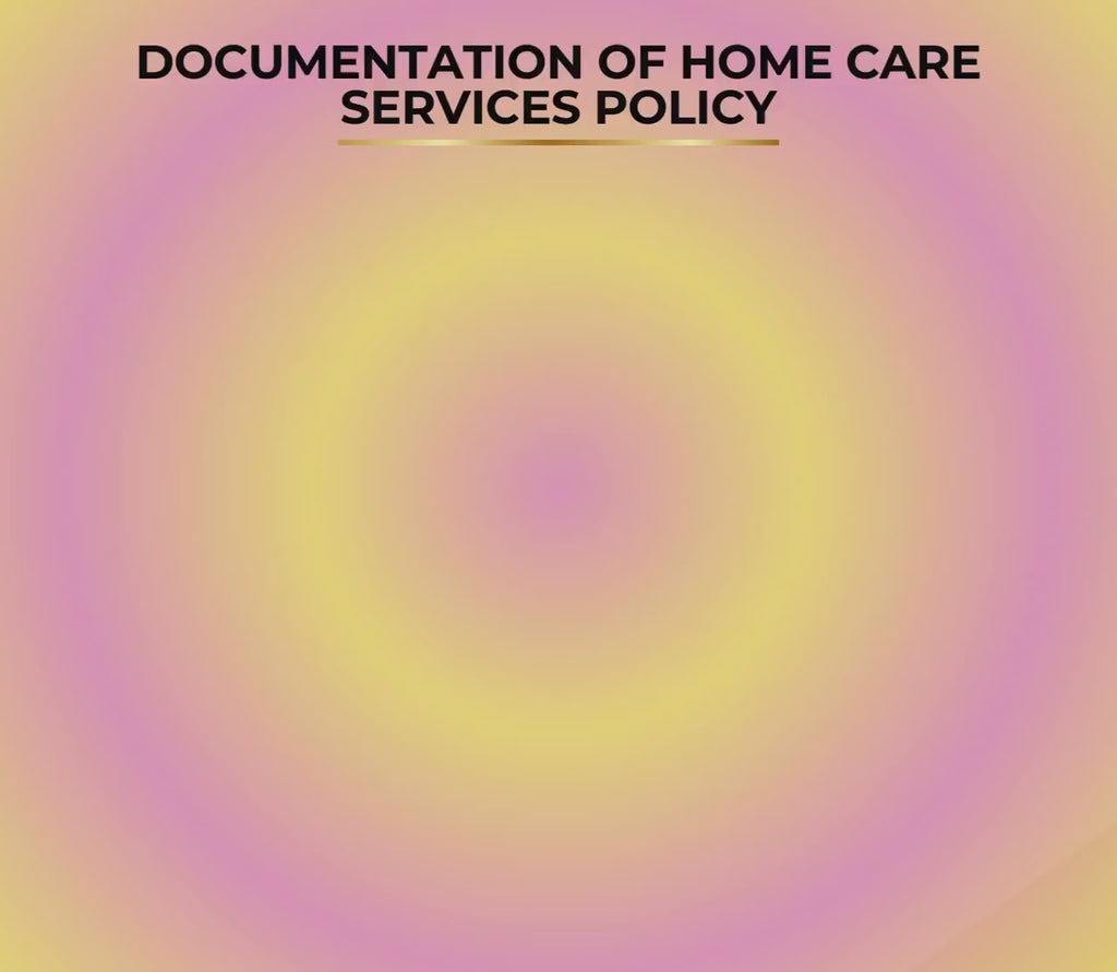 Home Care Documentation Policy, Service Records Template, Editable Agency Compliance Form